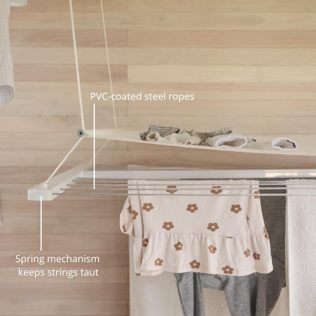 Ceiling Mounted Pulley Drying Rack