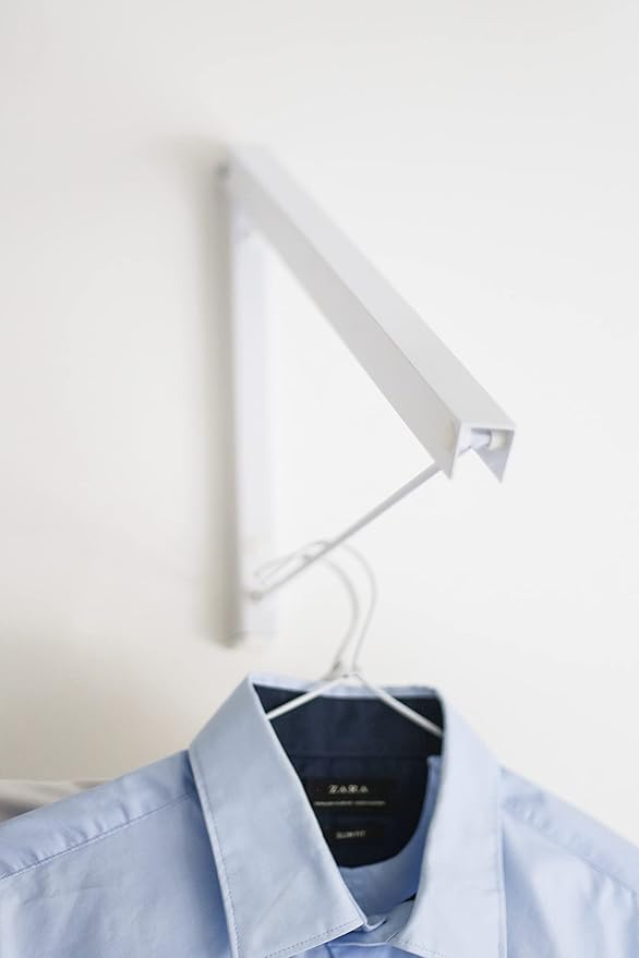 Wall Mounted Retractable Clothes Rack Hanger