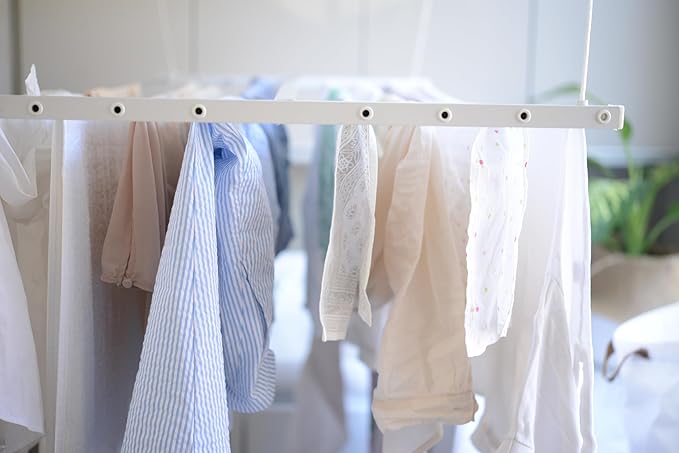 Compact Ceiling Drying Rack with Pulley System